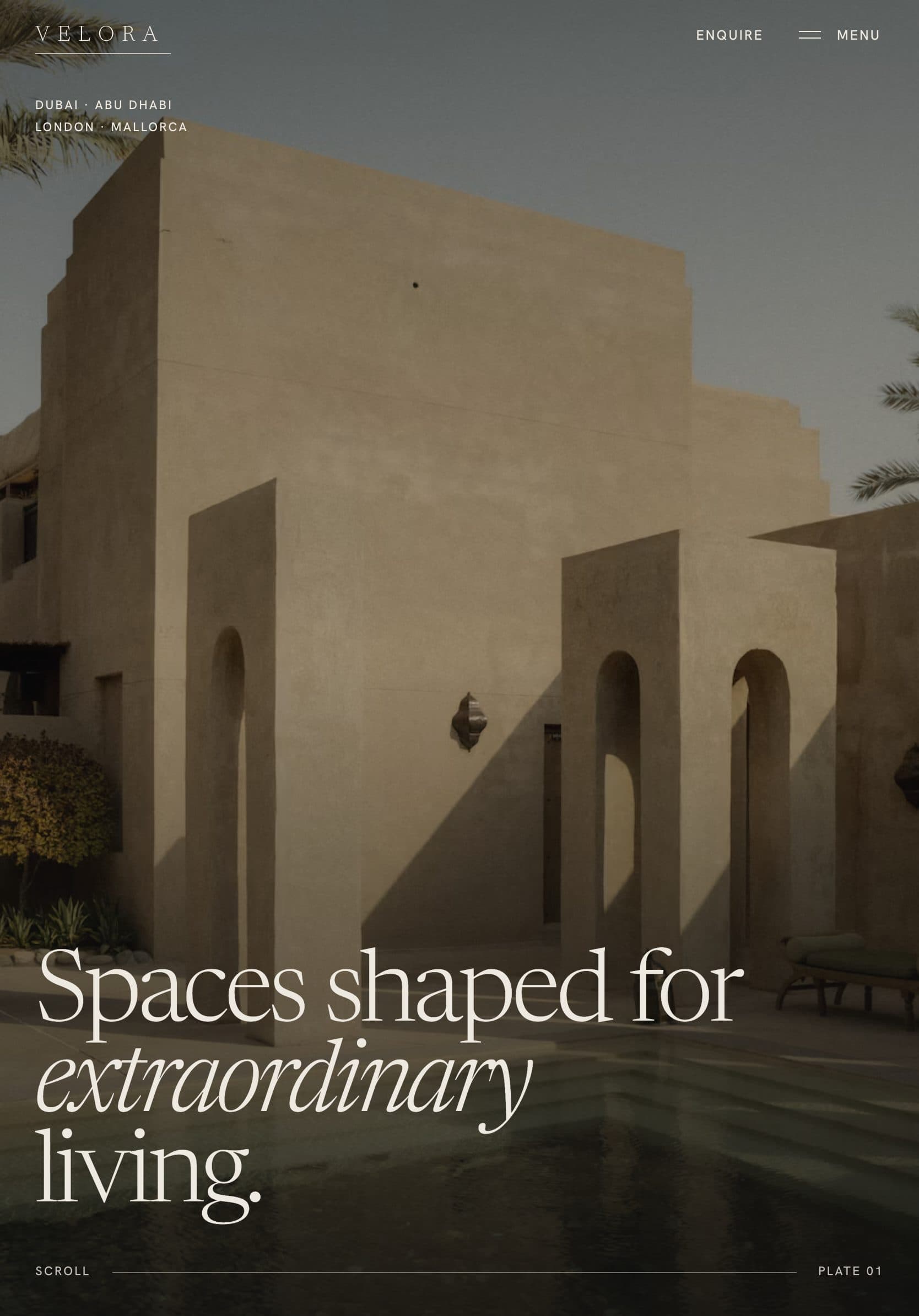 Velora Real Estate on tablet